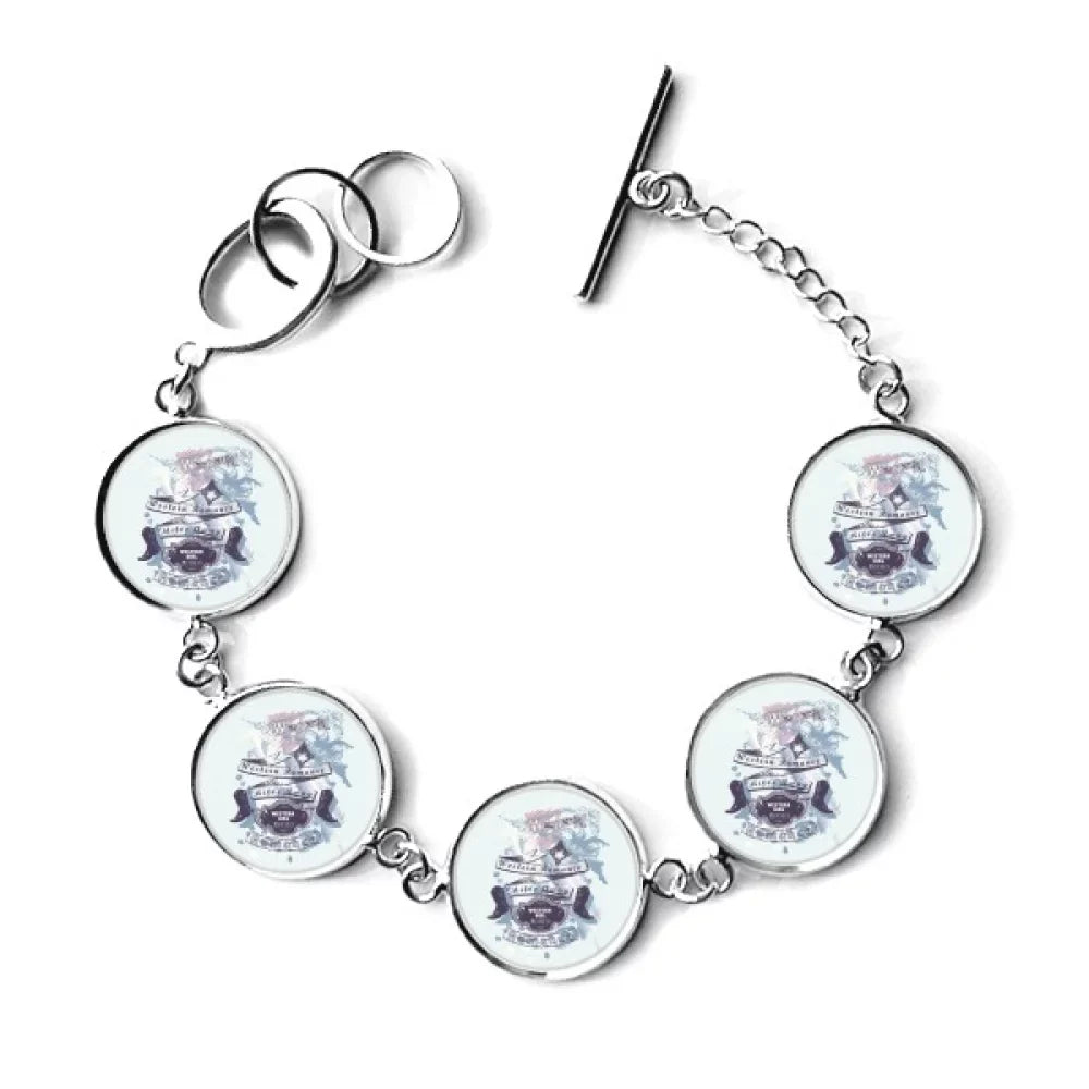 Charm Pattern Jewelry Bangle Bracelet Shoes Heels High Chain Romance Flower