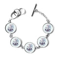 Charm Pattern Jewelry Bangle Bracelet Shoes Heels High Chain Romance Flower