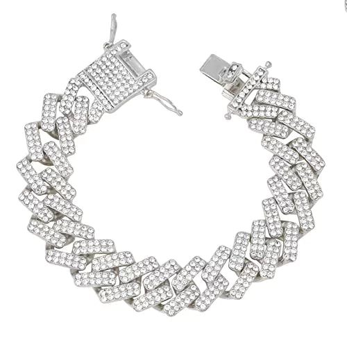 Iced Blast Combo Colourful Iced Color Out Mens Blinged with Out on Watch SLV) or Rainbow Flame Bracelets Single Out Sets Collection Set. Charles (ST10380-ZZ Raymond