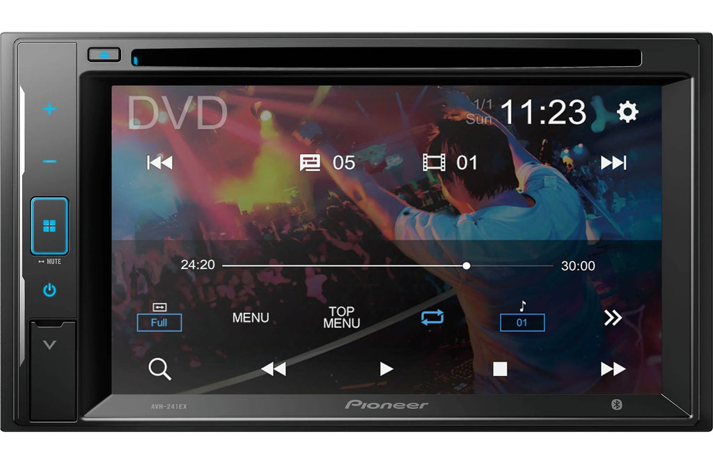 License Backup Receiver AVH-241EX with Pioneer DVD Plate Camera