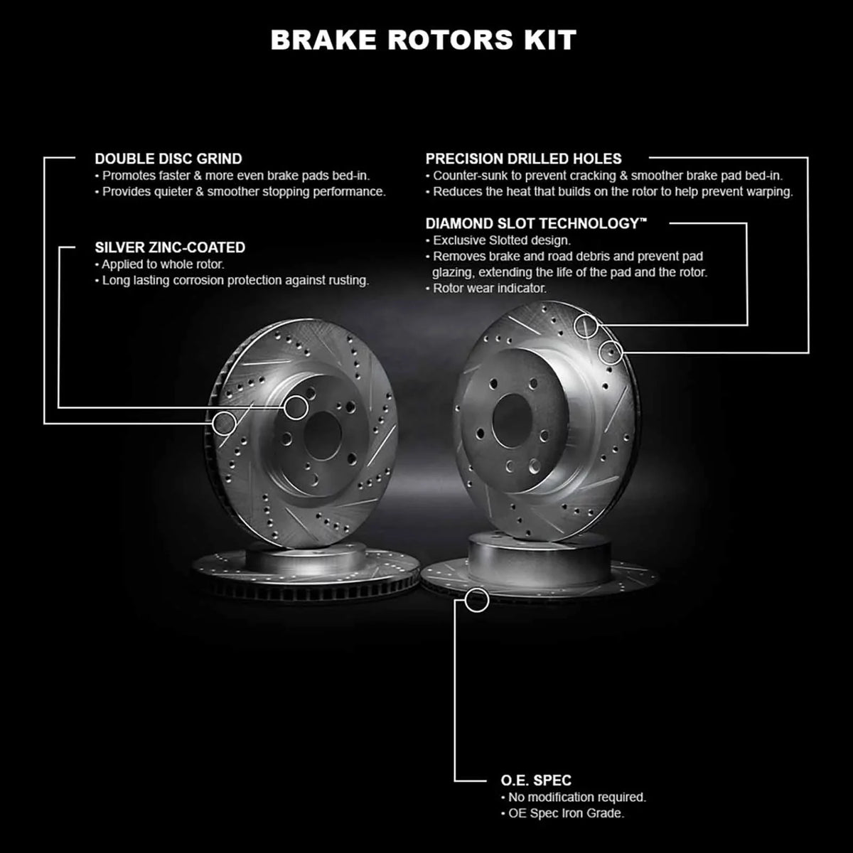 select: Concepts Wgpn2 Rotor Fits R1 R1 HONDA Brake 59078 Concepts Silver D/S CR-Z 2016