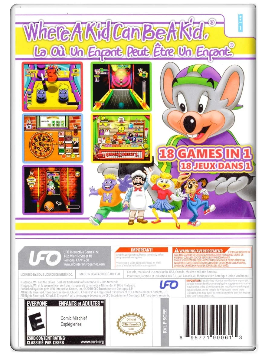 Nintendo E. Cheeses Games Wii - Pre-Owned Chuck Party