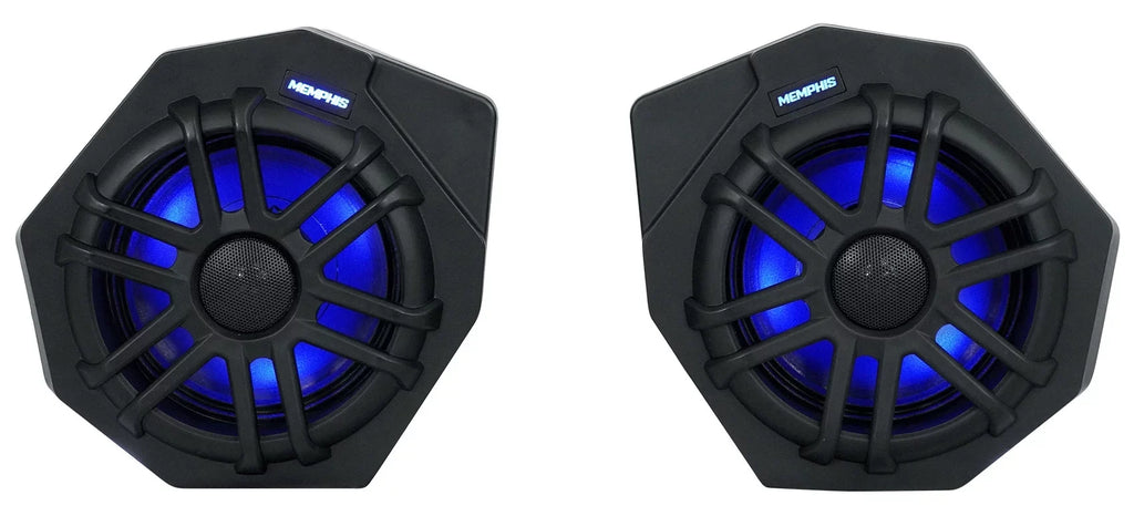 Am 2017+ CANAMX365FE Speakers+Amp X3 (2) For Memphis Can Tower Speakers+Pods+LED
