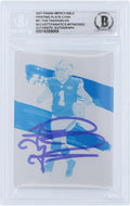 Tagovailoa - Card Fanatics Tua Printing Beckett Autographed Authenticated Impeccable Fanatics Plate Miami Witnessed #61 Certified Panini 2021 #1/1 Authentic Cyan Dolphins