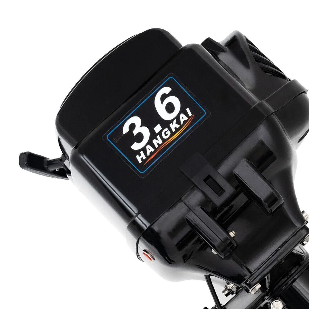 Motor Boat Outboard 3.6 liquid Engine Outboard Motor HANGKAI CDI HP Boat Fishing Stroke 90cm/35.4in 2 Cooling
