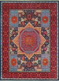 x Aria 13'9" Rug, Blue/Red 9'10" Marwin