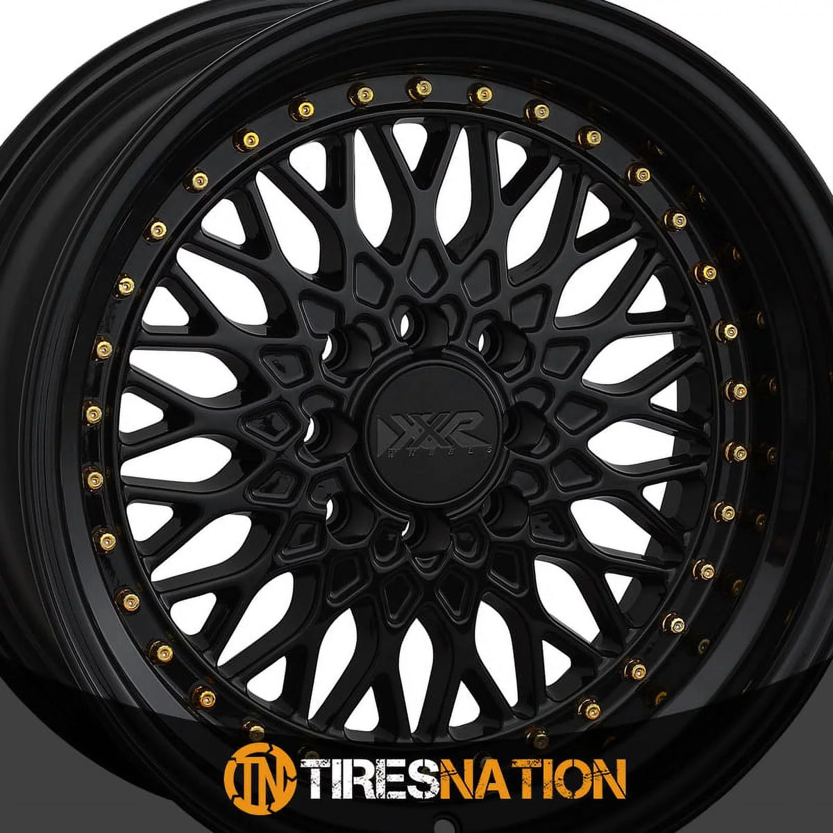 Rivets 4x100/4x114.3 15x8 XXR / 20et 536 Black Gold Wheel