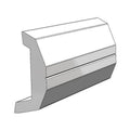 Vinyl, 3/4"W Taco Rub Insert, Rail V21-3670BKA20D x Rigid 1-7/8"H 20'L x Marine Black