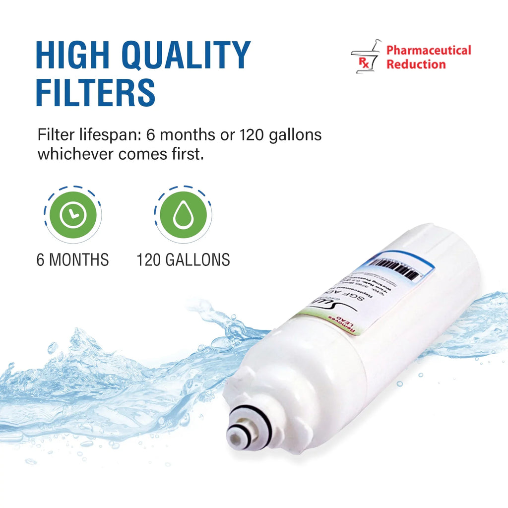 Filters SGF-ADQ401 of Pharmaceutical Rx Refrigerators LG Swift Replacement LT800P liquid for Green Filters(Pack 2)