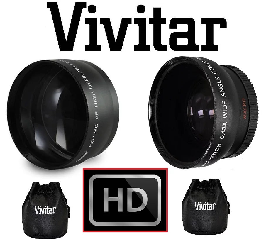 Panasonic For Lumix & DMC-G7 (46mm Lens Telephoto Angle DMC-G7K Compatible) Hi-Def Wide Set