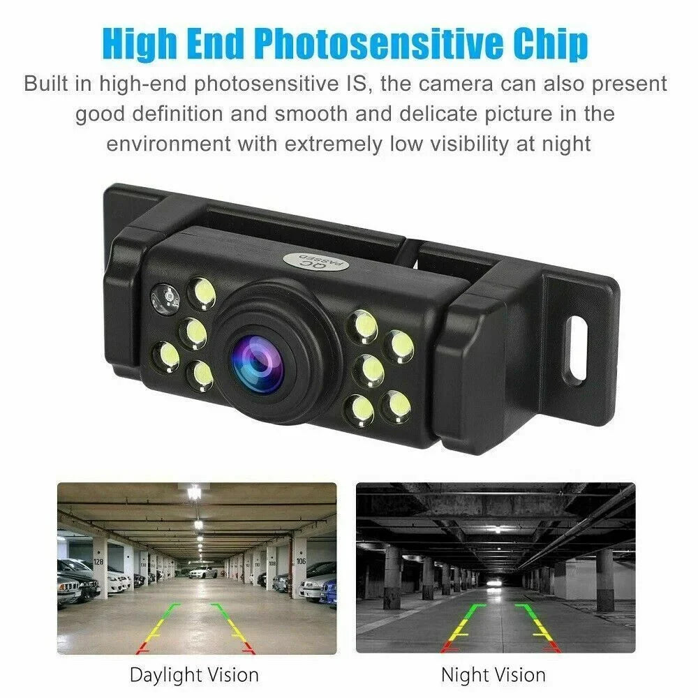 Backup Monitor Vision Camera 5" Night Rear Mirror System Car + Wireless View HD
