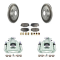 Coated Rotors Disc Semi-Metallic C/V Piston With Brake KCG-100133P Caliper Dual And Pads 2012 Auto For Ram Rear Front Transit Kit