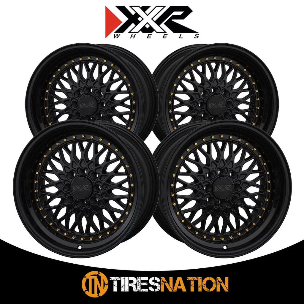 Rivets 4x100/4x114.3 15x8 XXR / 20et 536 Black Gold Wheel