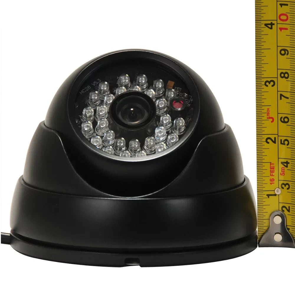 CCD VideoSecu bwi 2 Power Security Day Supply Night 3.6mm 2 600TVL Angle inch 1/3 Wide Pack IR Built-in with Effio Camera Lens