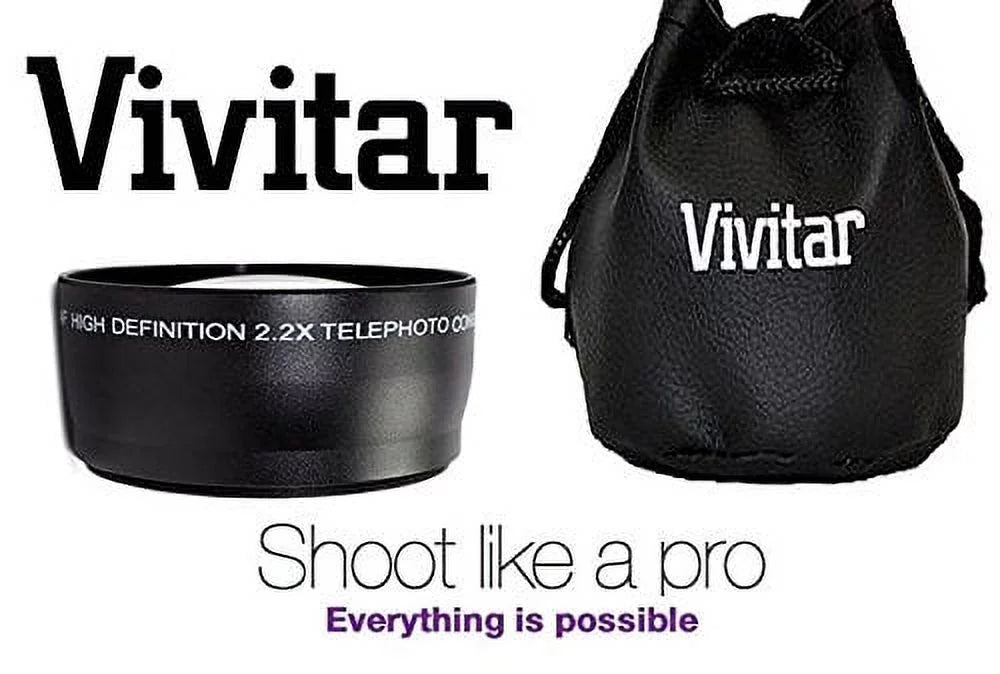 Nikon D5300 & D3300 Telephoto Lens (52mm For Kit Compatible) Set Hi-Definition 2Pc Wide Angle Lens