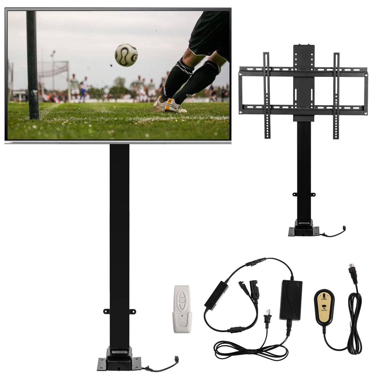 Motor Height for TVs ~ 32” BENTISM Adjustable TV Controller Lift 70” New Remote w/