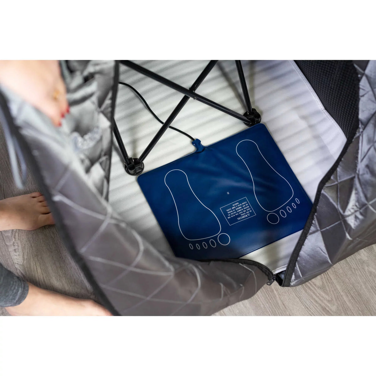 Floor with Carbon Infrared Canvas Pad, Personal Panels, Sauna Portable Rejuvenator Heated FAR Heat Wave Chair