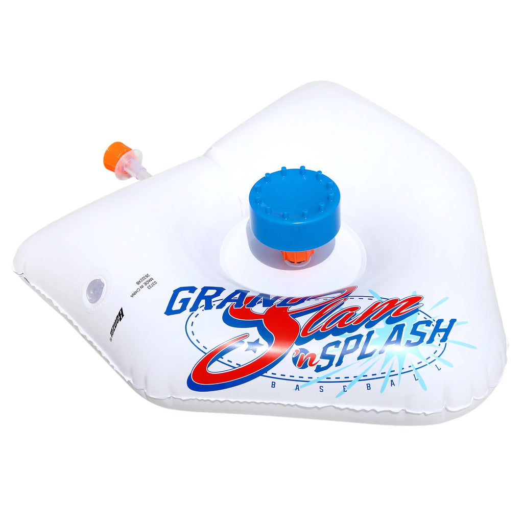 Ages Kids Plate & & 2 Batting & , + Plastic - + Balls Bases, Practice, Bat Game liquid Backyard Splash 3 Sports Includes Banzai Tee Baseball Home Sprinkler Slam Plastic -