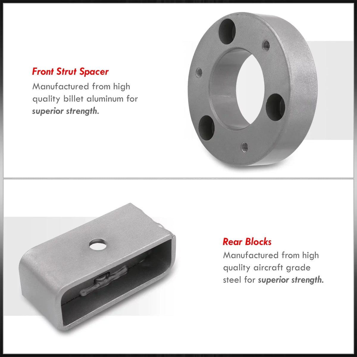 2020 Silverado 2018 Leveling 2" 2021 Front 2013 2012 2010 GMC Compatible/Replacement 2015 Sierra SL 2017 Kit 2009 2019 Chevy For 2008 Distributors 2014 Lift Chevrolet 2016 2011 Spacer 2" 2007 Rear AJP