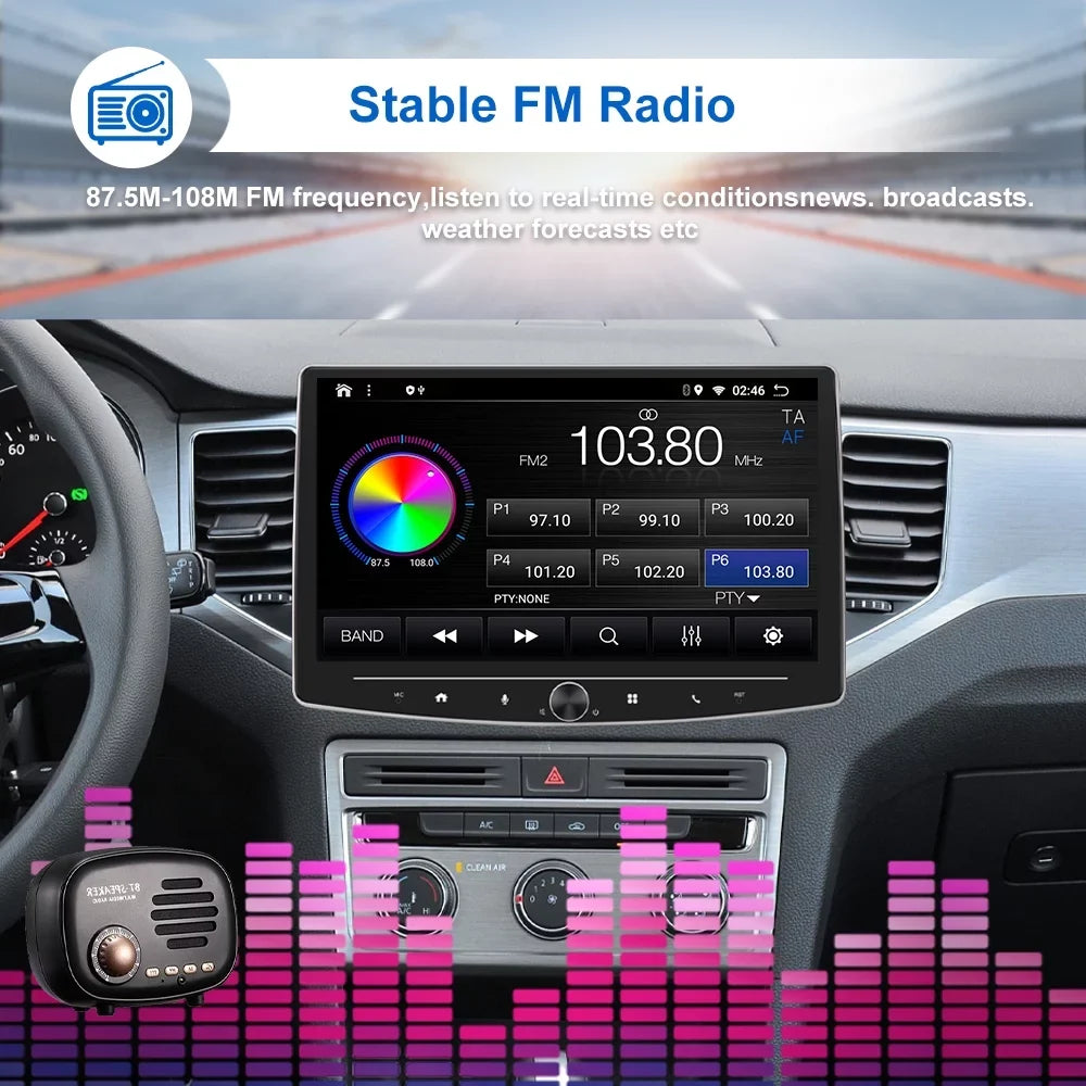 including FM Carplay Auto Touch Player Camera Inch Car Bluetooth Receiver with Stereo Reversing Multimedia AHD USB Din Link Single 10 Radio Mirror 1 HD USB Audio Screen Android