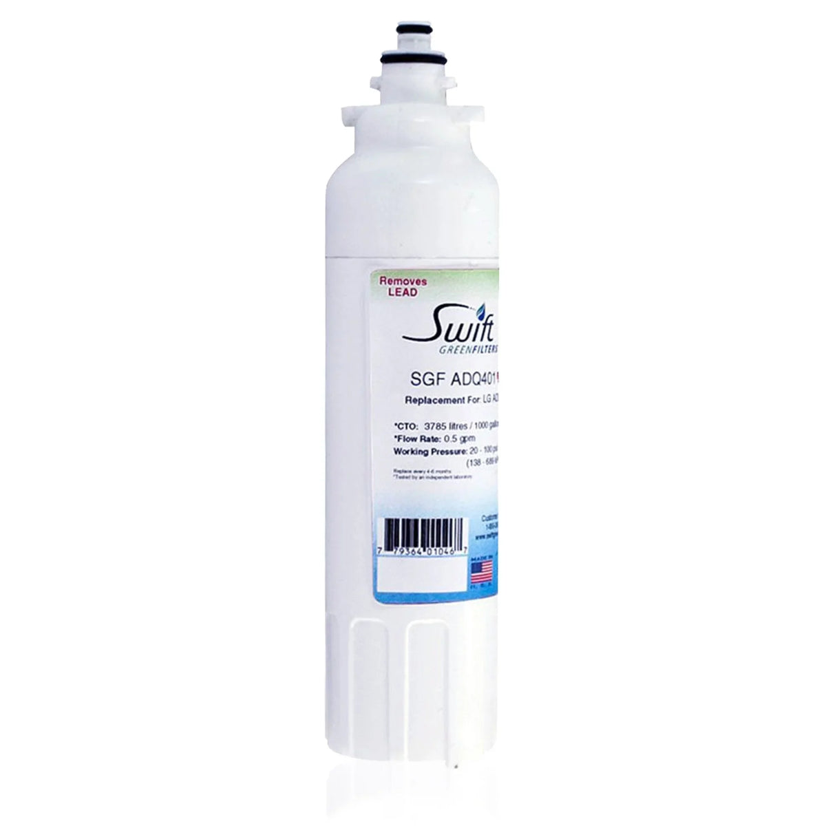 Filters SGF-ADQ401 of Pharmaceutical Rx Refrigerators LG Swift Replacement LT800P liquid for Green Filters(Pack 2)