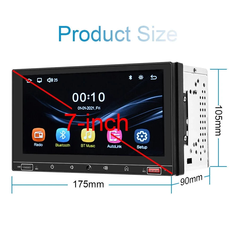 Carplay MP5 Link Screen, KingFurt Radio, with Play Camera Android Mirror 7" HD Stereo FM Car & Auto