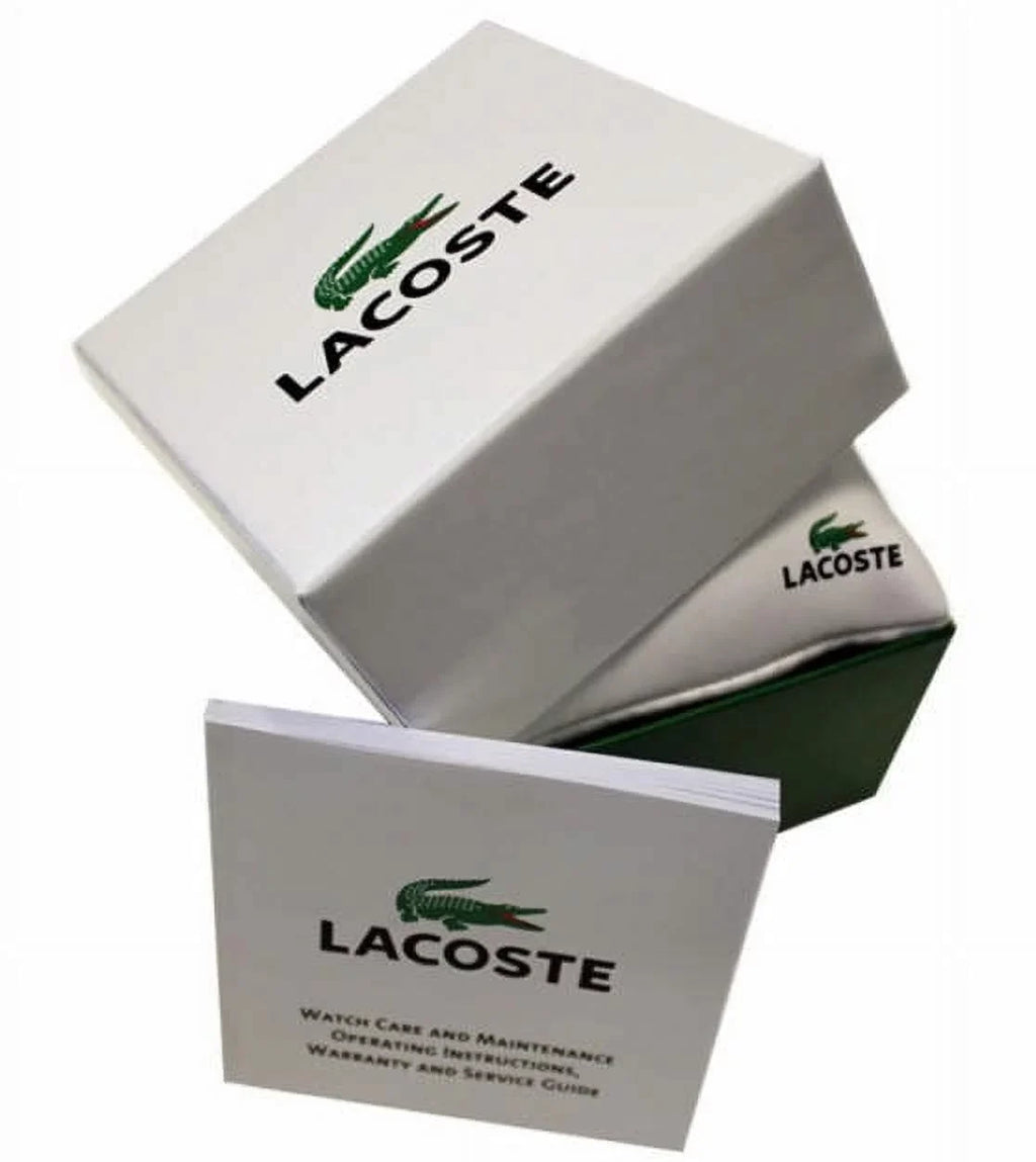 Watch San Brown - Lacoste Leather Men's - 50m Stainless - Strap Date - Diego