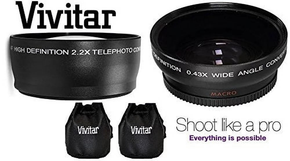 Panasonic For Lumix & DMC-G7 (46mm Lens Telephoto Angle DMC-G7K Compatible) Hi-Def Wide Set