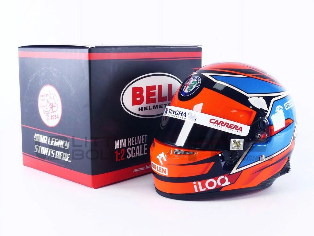 Racing - Kimi Alfa 2021 Raikkonen Romeo 1/2 MINI CASQUE HELMET -