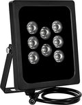 90 Light exterior Angle IP Waterproof PCS 8-LEDs Degree IR for Wide CCTV Cameras, IR for Security Illuminator 2 Infrared Light IR Camera