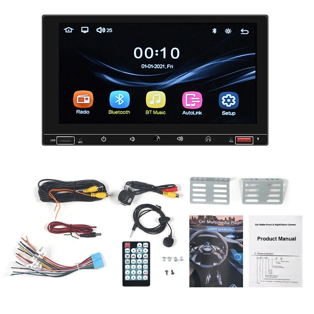 Carplay MP5 Link Screen, KingFurt Radio, with Play Camera Android Mirror 7" HD Stereo FM Car & Auto