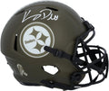 Salute Fanatics Riddell Service Certified Autographed - Authentic Replica Helmet Pickett 2022 Steelers to Pittsburgh Kenny Speed
