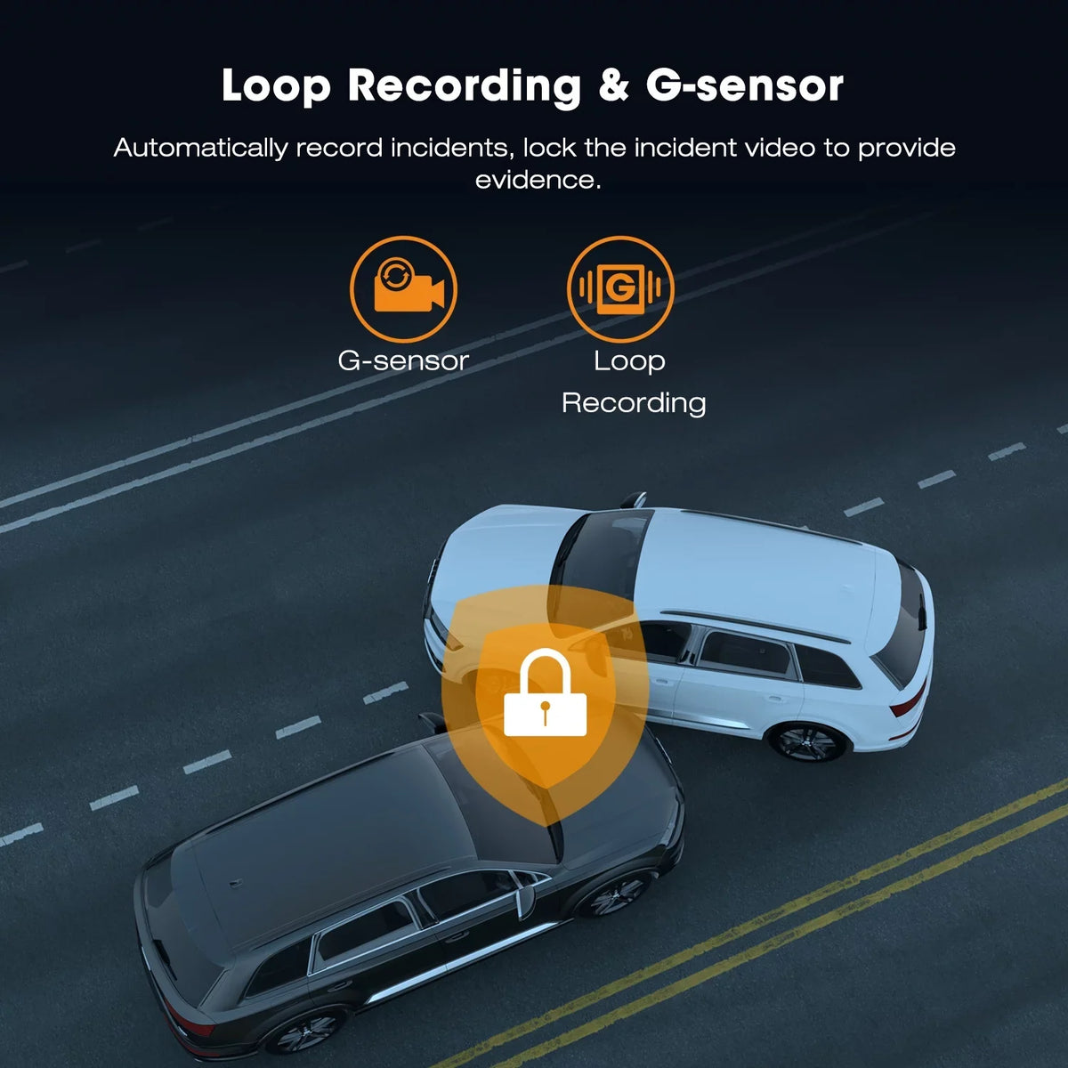 Wide Parking LCD Cam TOGUARD WDR, Mode, 2" Dash Cam,4K Car Front Vision, Angle, Dash Night GPS, Camera Screen with G-Sensor 170°