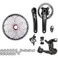 10 Flywheel 1x10 11-50T Tomfoto Bike MTB for Speed Chain MTB Bike Cassette Crankset Groupset Derailleurs Mountain Shifter Speed