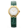 White Watch Leather Case Dial Tiffany&amp;Co Gold Yellow Ladies Tesoro L0130 18k