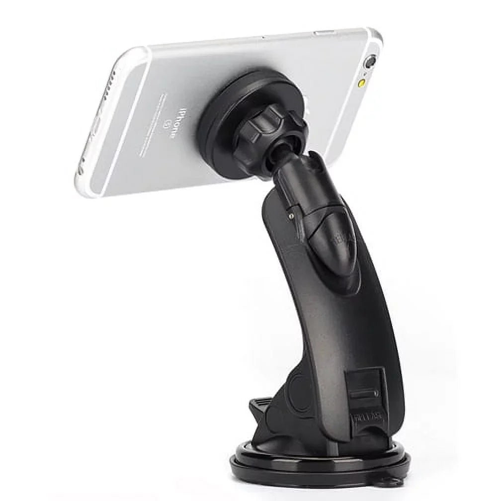 2 Galaxy J7 Mini Strong 2 S5 Dash On5 Holder Mount Premium for Magnetic Windshield Grip (2017), Dock Mega LTE Prevail QQP V Note Car Window Stand Rotating Active, Suction Perx S4, Adjustable