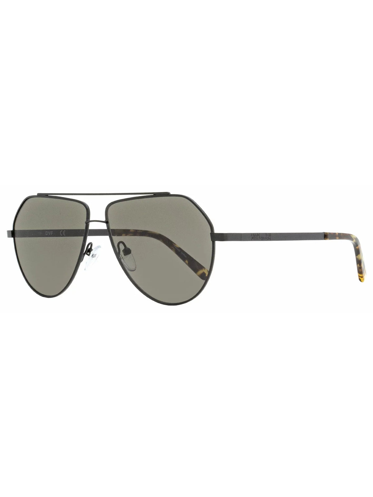Von Diane Black Furstenberg Aria Matte Sunglasses 150 58mm DVF150S 001