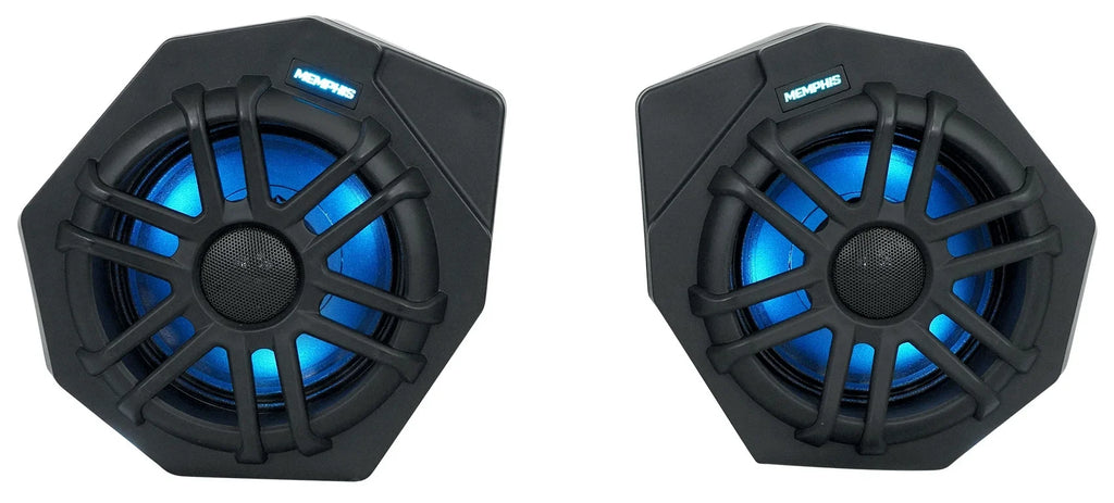 Am 2017+ CANAMX365FE Speakers+Amp X3 (2) For Memphis Can Tower Speakers+Pods+LED