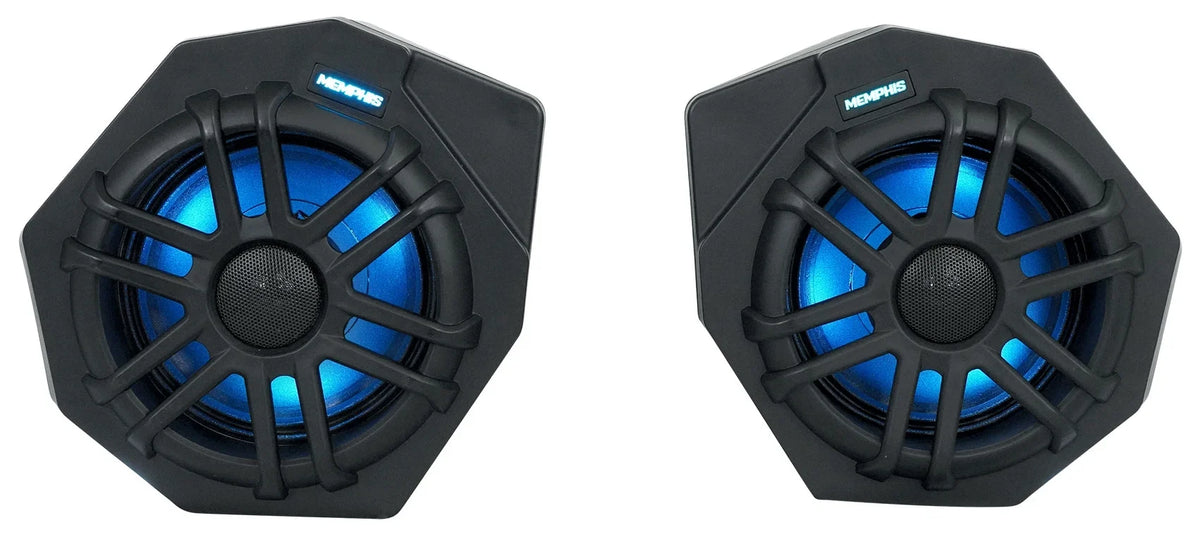 Am 2017+ CANAMX365FE Speakers+Amp X3 (2) For Memphis Can Tower Speakers+Pods+LED