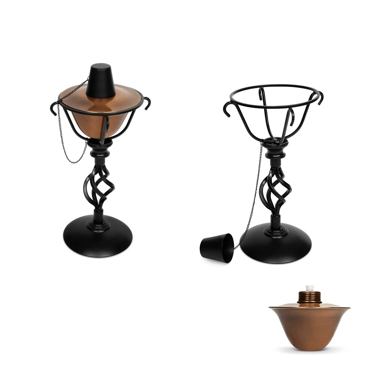 Home Stand Conical - - Wide BirdRock Torches Copper Tabletop 2-Pack exterior