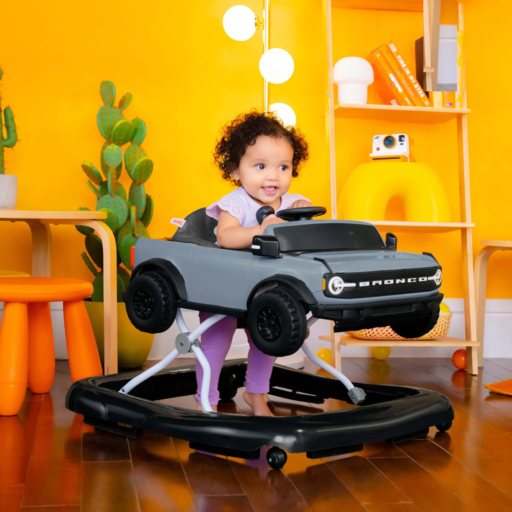 by Newborn Blue Play Bright 4-in-1 Baby to 4 Grey + Ways Activity with Unisex, Starts, Bronco Walker